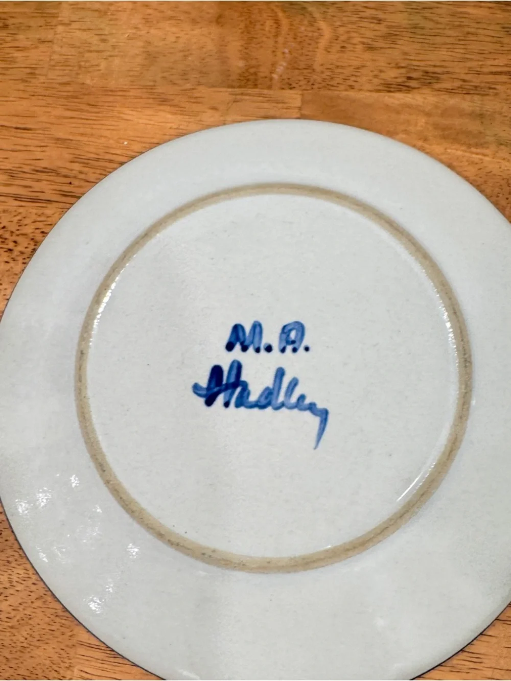 Vintage M.A. Hadley 8” Plated Set Of 2 Boy Girl Farm Country Ceramic